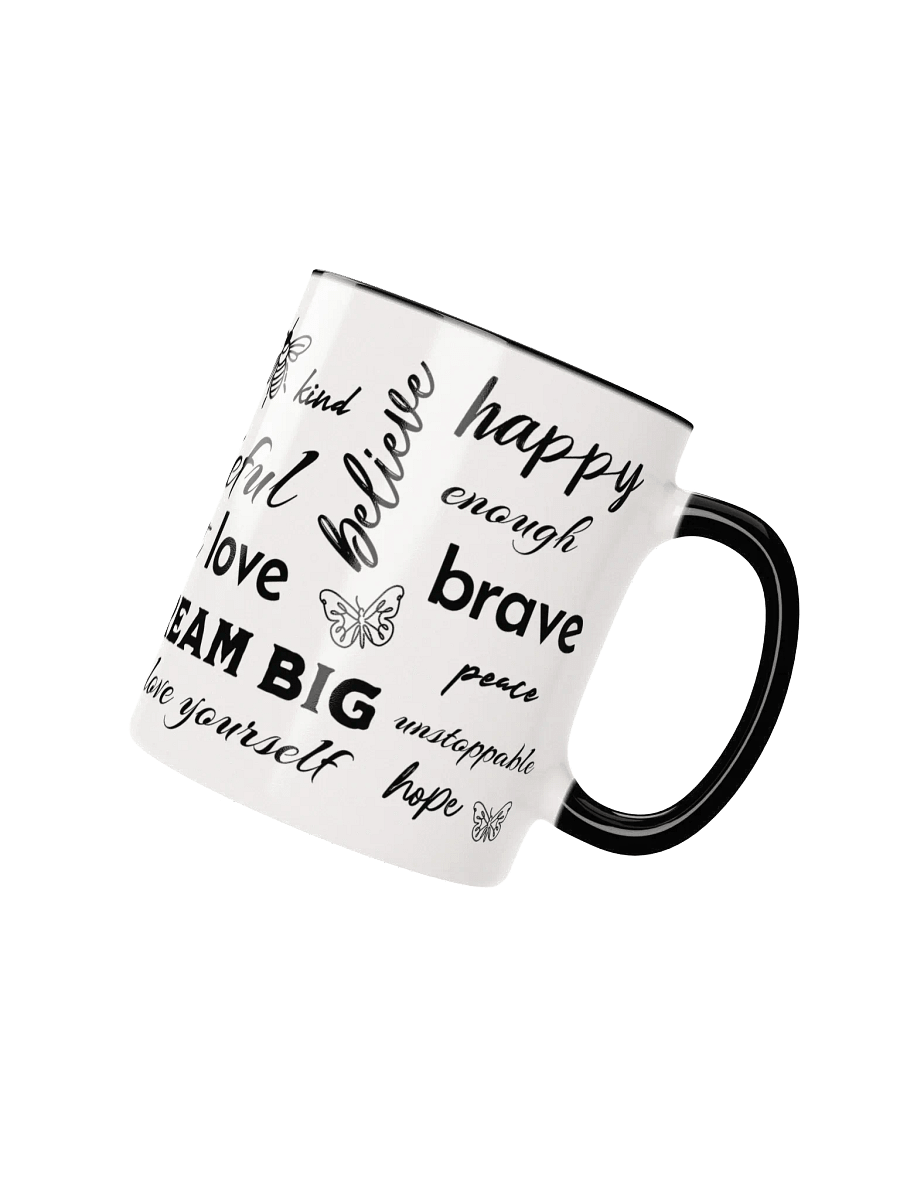 Positive Affirmations Ceramic Mug With Color Inside product image (3)