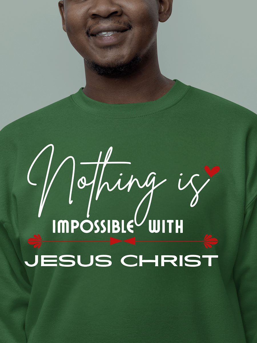 Nothing Is Impossible With Jesus Christ. Comfort T-shirt product image (10)