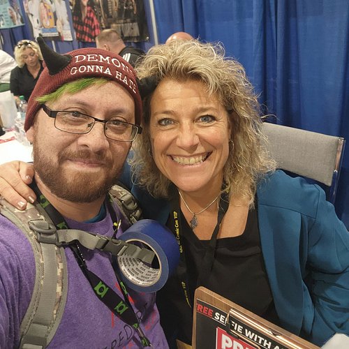 Had a chaotic and great weekend volunteering at @ricomicconofficial! I don't typically get too many selfies while I'm at a co...