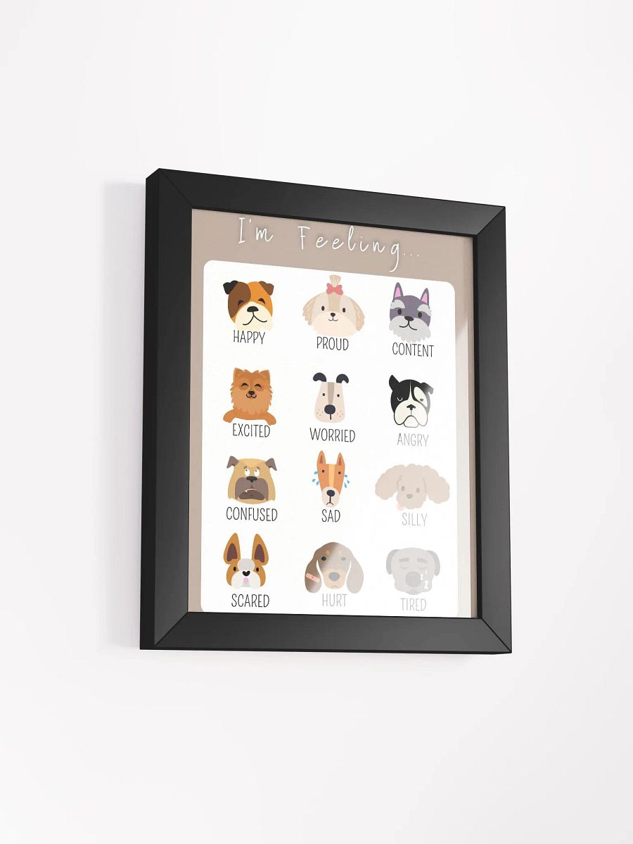 Dog Themed Feelings Poster (Framed) product image (3)