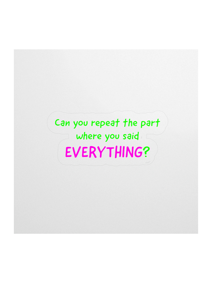 Repeat Everything Stickers product image (4)