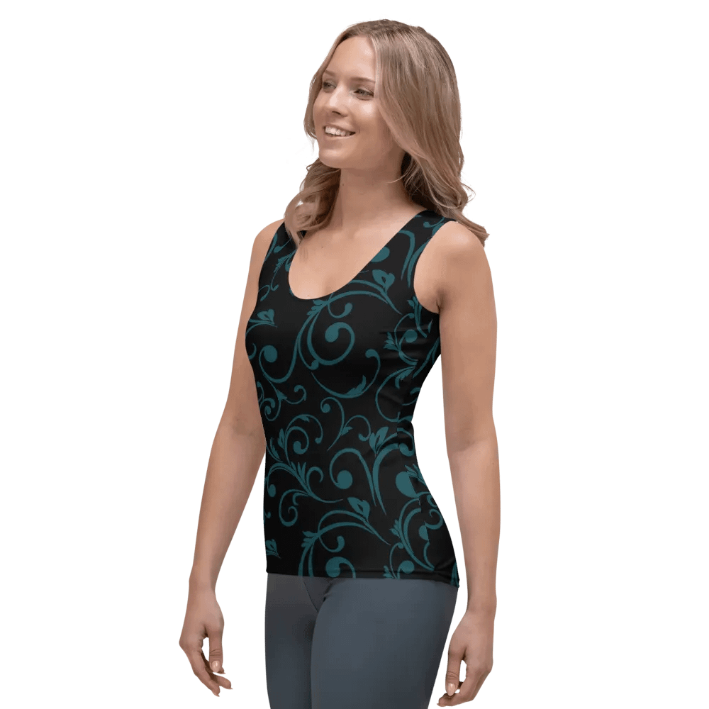 Dark Teal Twirl Top product image (5)