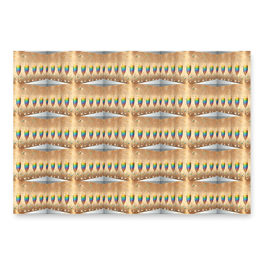 Rainbow Celebration Toast Wall Wrapping Paper Set product image (3)