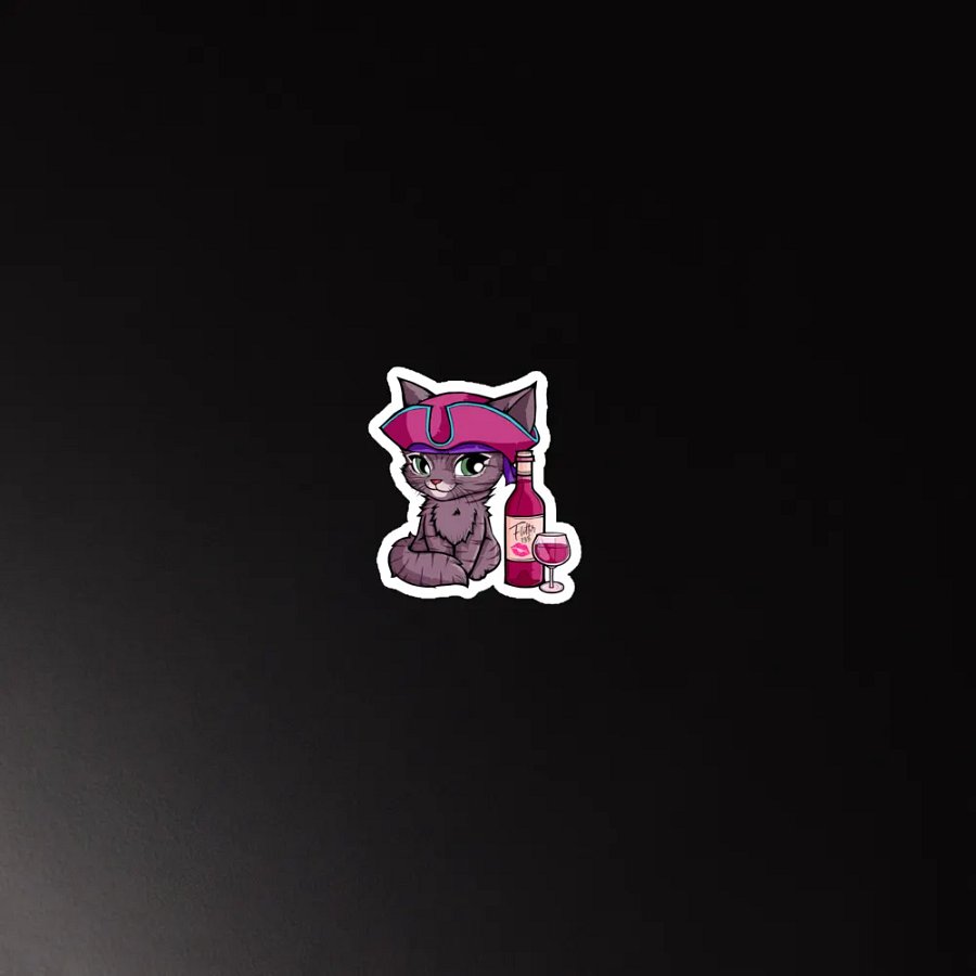 Mama Cat Wine Time Magnet product image (5)