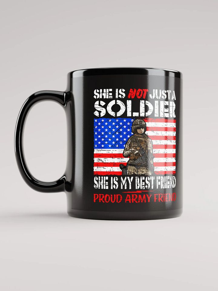 She Is Not Just a Soldier - Black Mug product image (2)