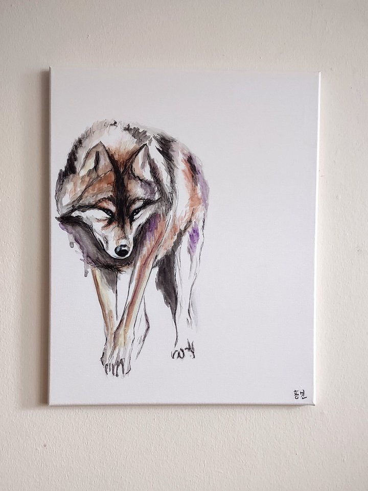 Watercolor Wolf Unclaimed Commission product image (1)