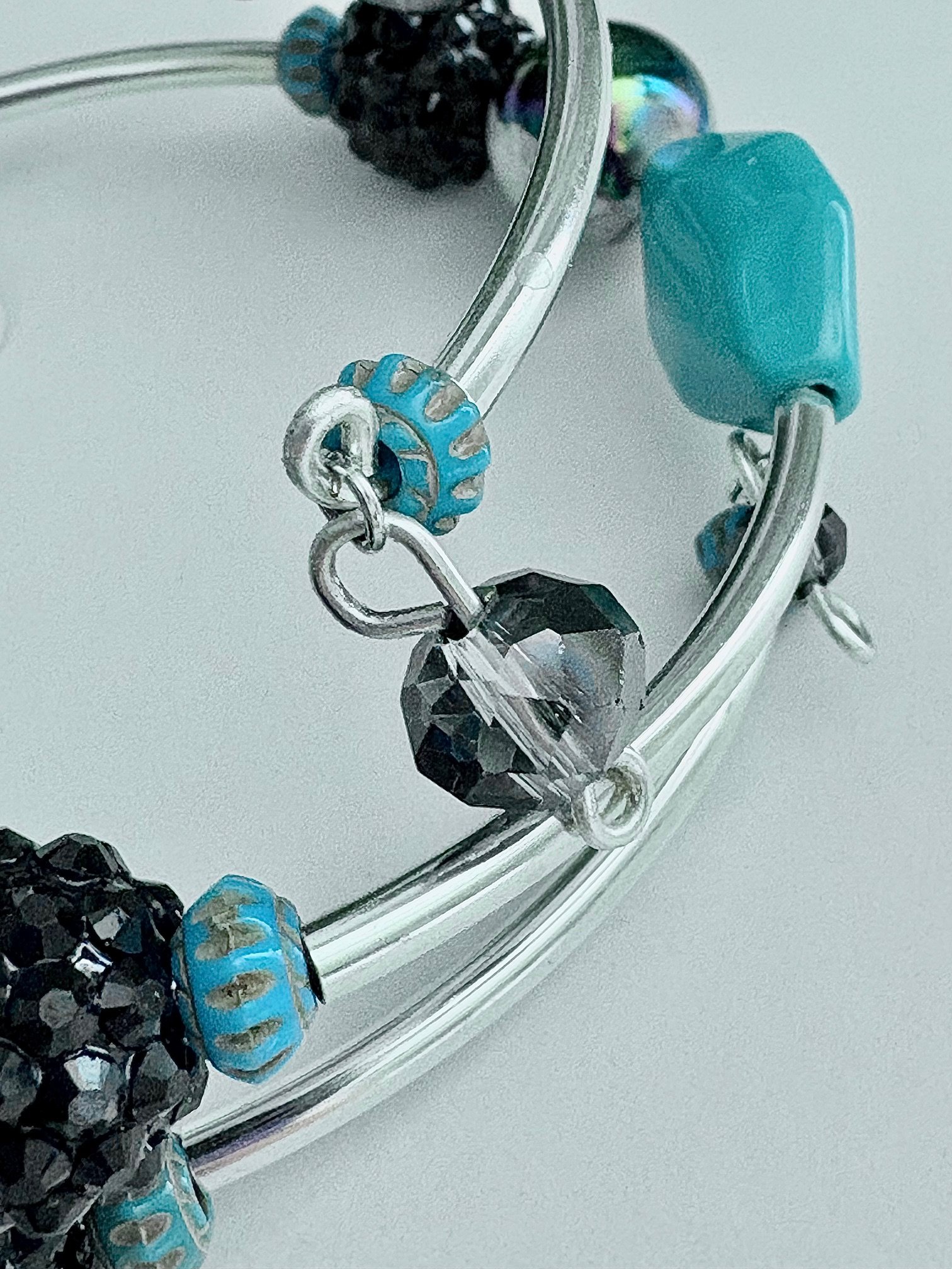 MFD-00074 | Handmade 8.25" Coil Bracelet | Mermaid Charm Jewelry | by Monique Faella Designs™ product image (2)