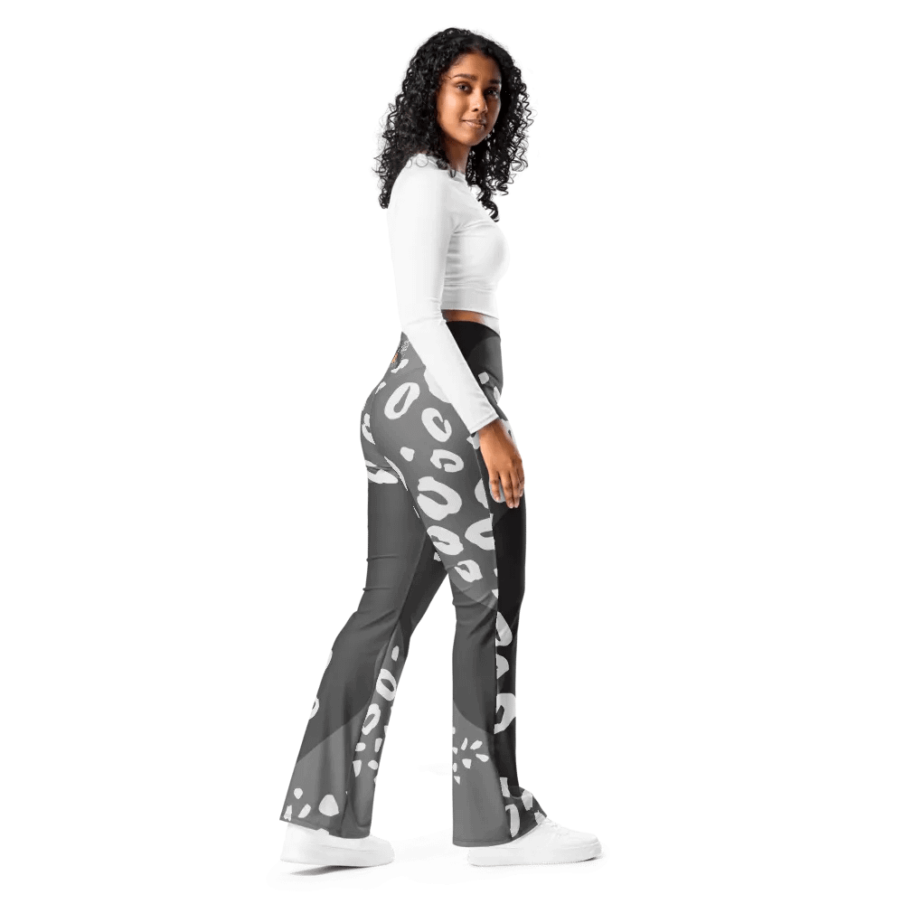 Grey Wildcat Whimsy Flare Leggings product image (11)