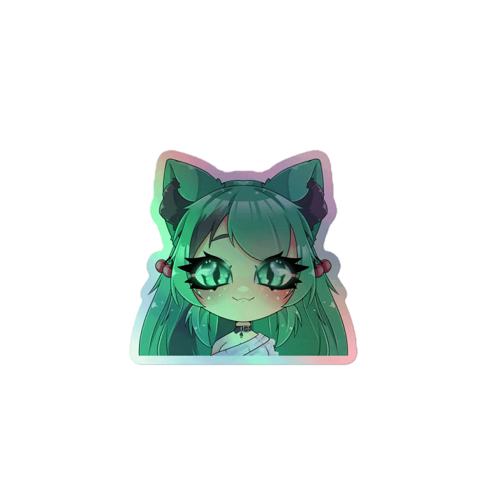 Mintzey Moon Half Chibi (Sweater) Holo Sticker product image (1)