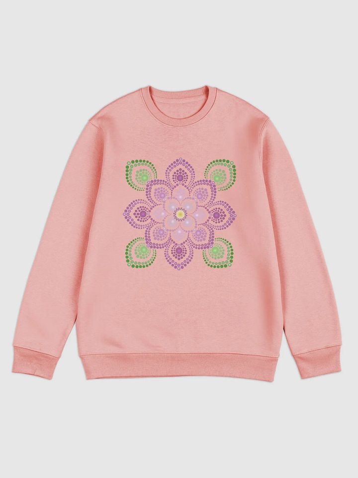 Purple and Green Mandala Unisex Eco Sweatshirt product image (7)