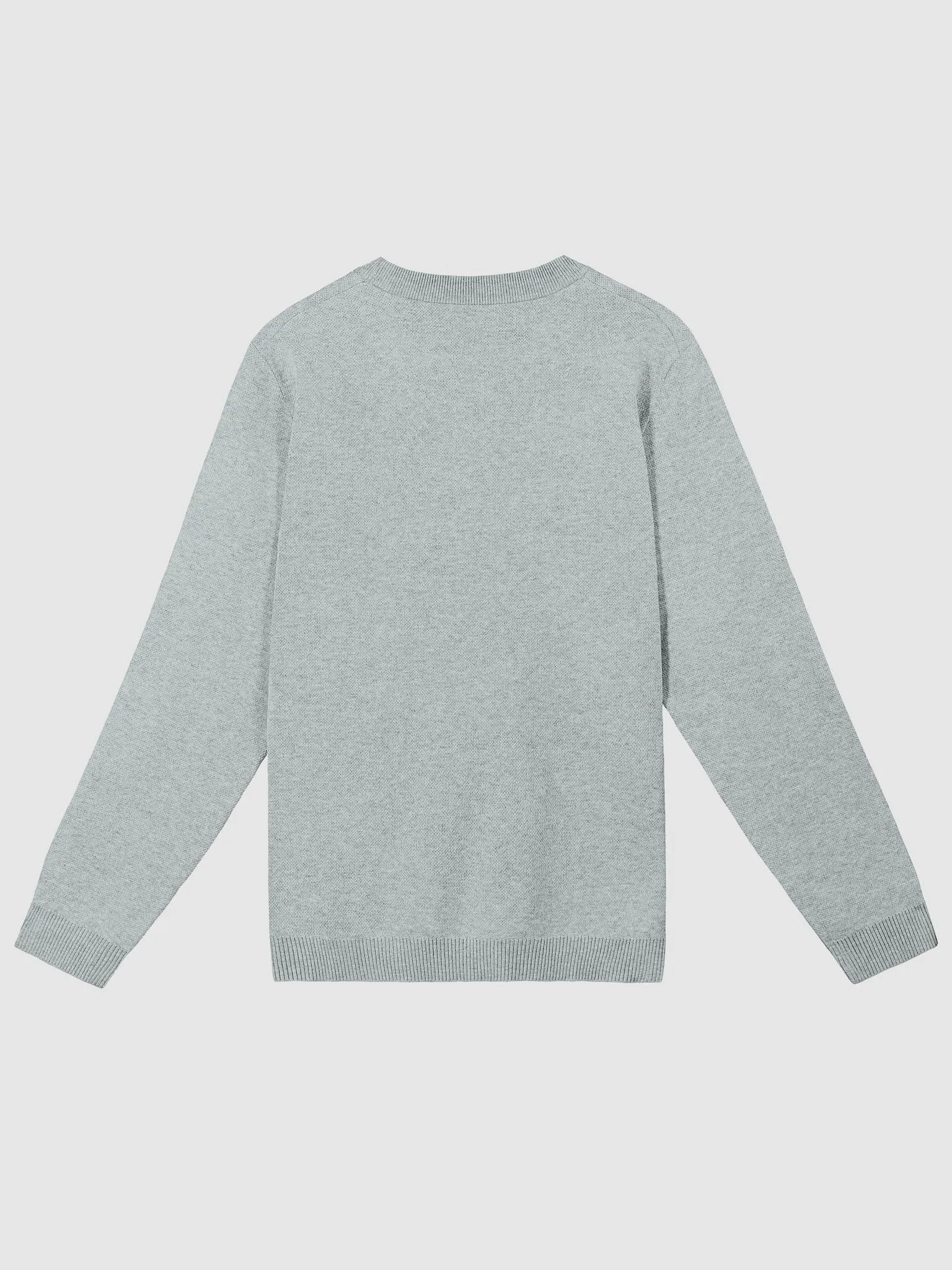 PLEASE DON'T MAKE ME TALK (light blue duotone) knitwear classic crewneck product image (7)