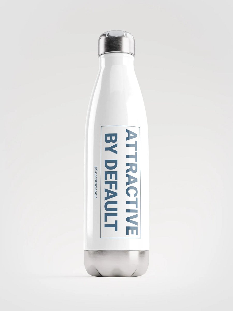 Attractive By Default – 17 oz Insulated Water Bottle (White) product image (1)