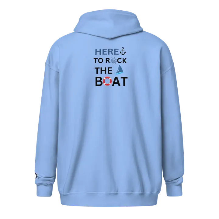 Here to Rock the Boat Zip Hoodie product image (4)