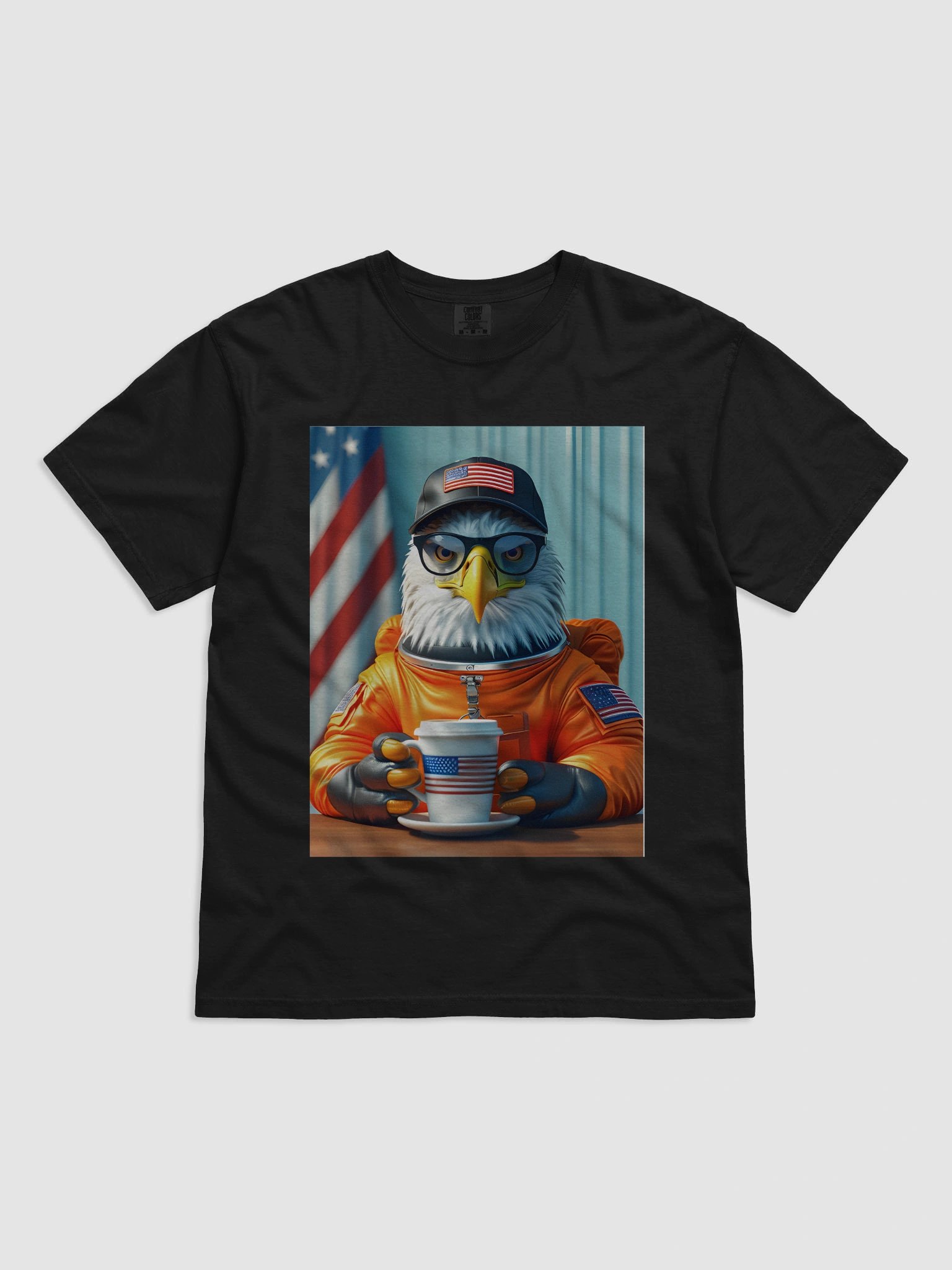 Bald Eagle Mars Astronaut Tee — Karma Omni Hub product image (1)