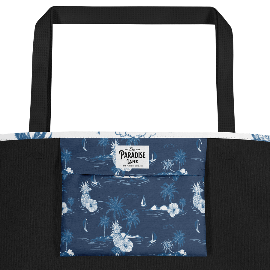 Tropical Island Large Tote Bag with Pocket product image (5)