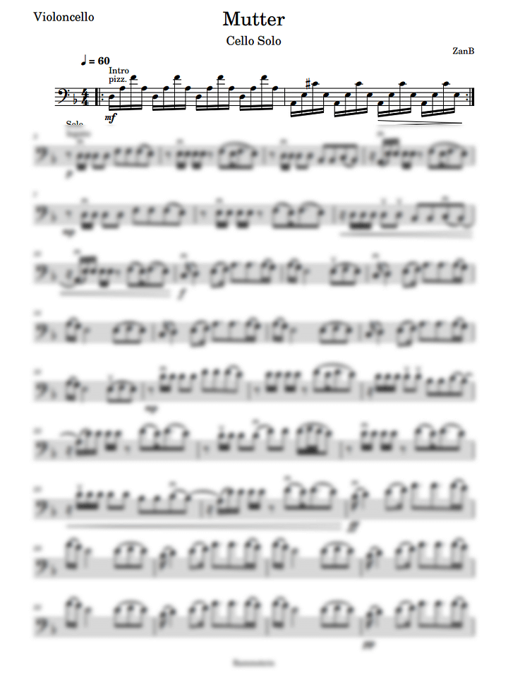 Rammstein - Mutter (Cello Solo) product image (1)