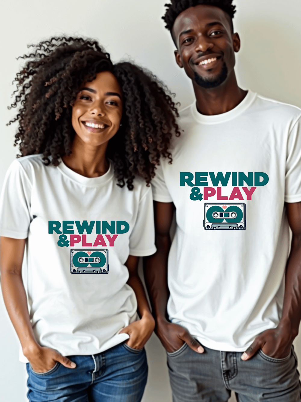 Rewind & Play Cassette Heart T-Shirt product image (62)