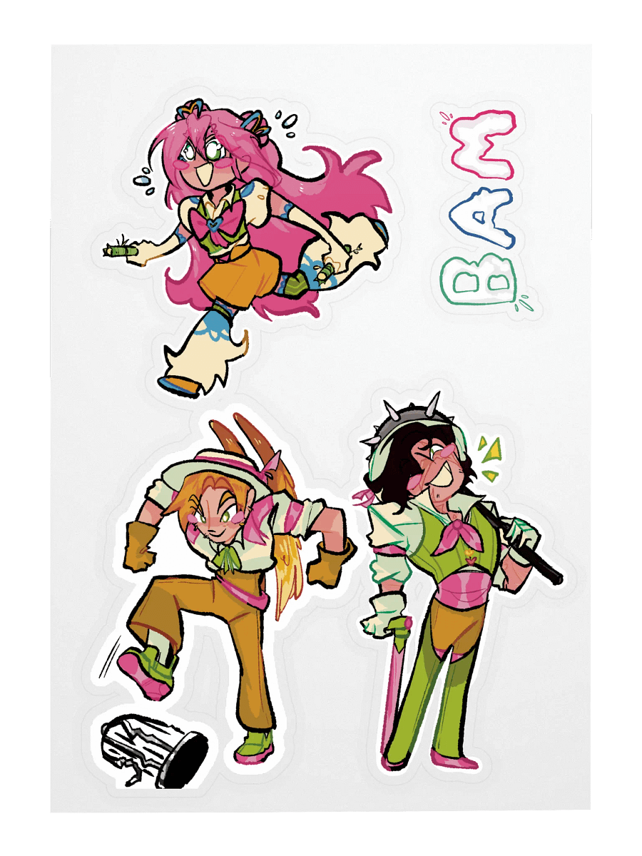 Bamboozler group sticker sheet! product image (3)