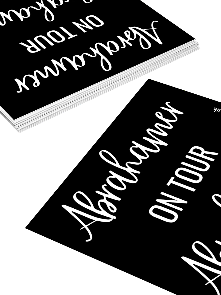 Abrahamer On Tour Black - Sticker product image (1)