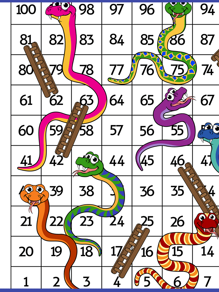 Snakes and Ladders Game for Kids | Fun Family Board Game | Ages 3+t product image (1)