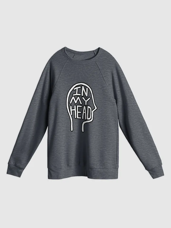 In My Head (lined design) Sponge Fleece Raglan Sweatshirt product image (5)