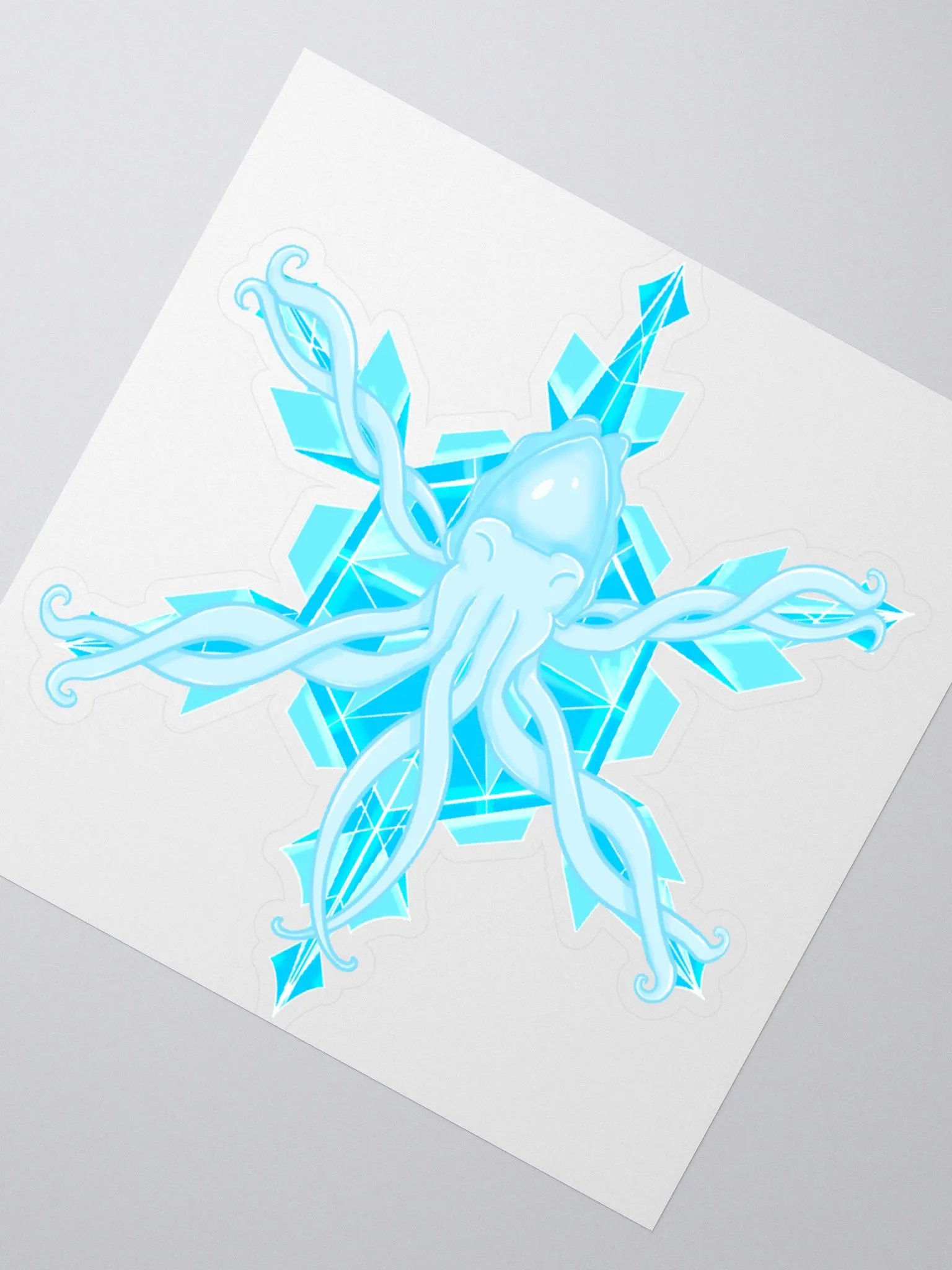 Snowflake Cuttlefish Sticker product image (1)