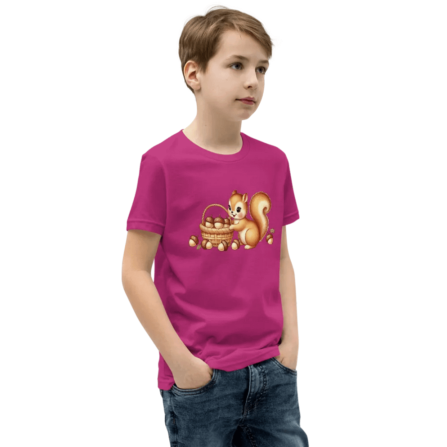 Fluffy Tailed Squirrel Kids T-Shirt product image (48)