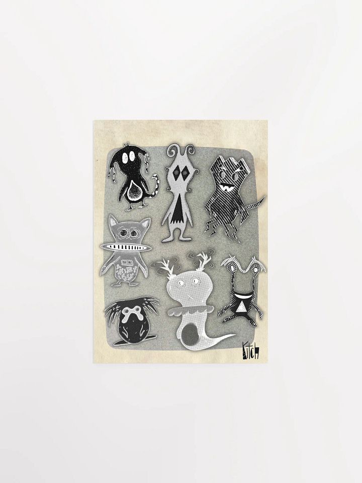 Kitch's Creatures 2 Art Print product image (1)