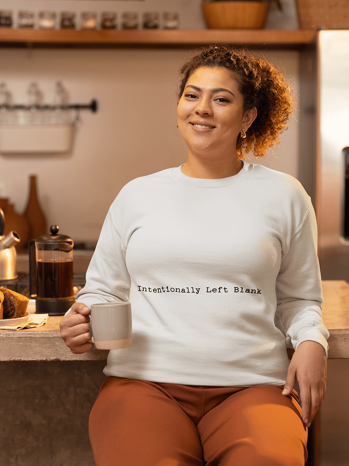 Intentionally Left Blank Printed Classic Sweatshirt product image (1)