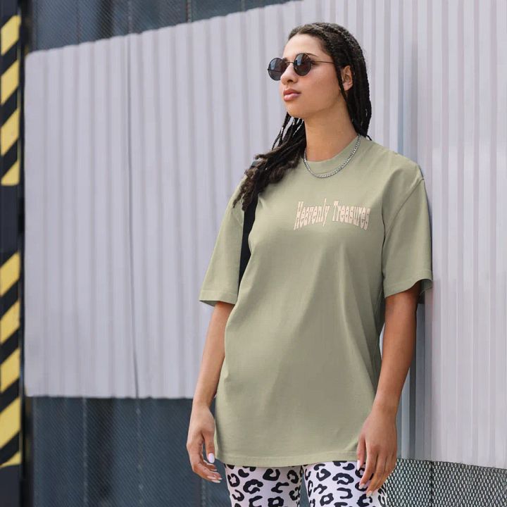 My treasures are laid up in heaven oversize T-shirt product image (2)