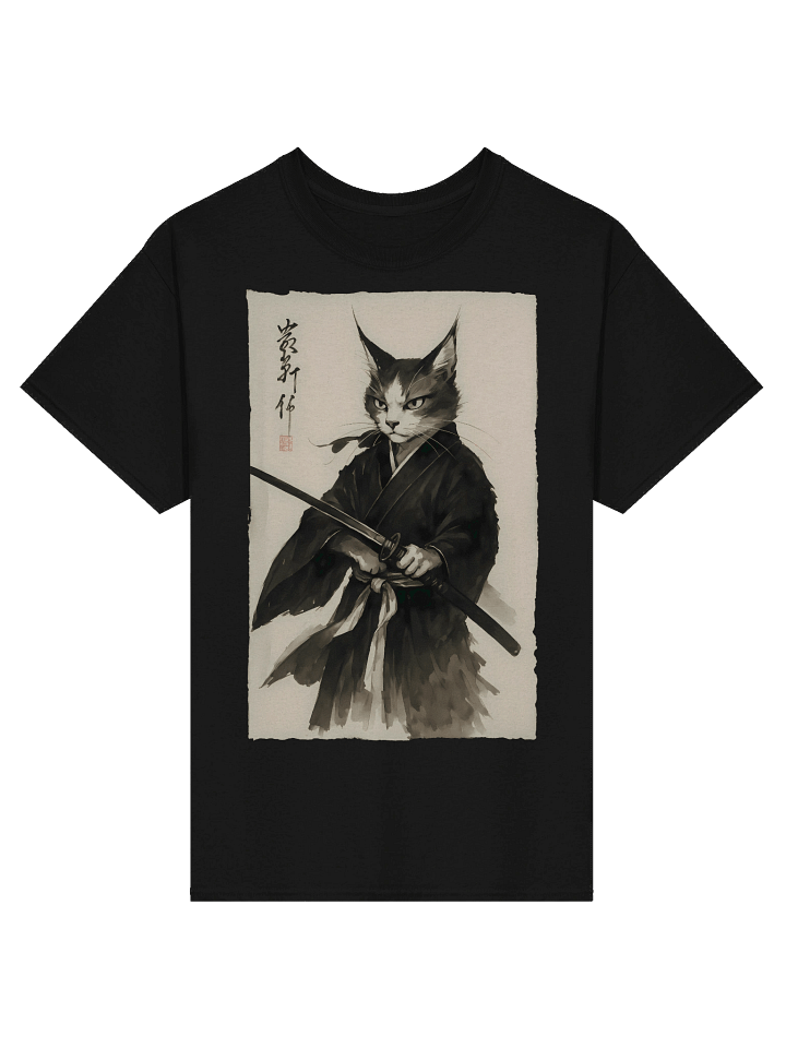 Vintage Cat Warrior Graphic for Japanese Animation & Comics T-Shirt product image (1)