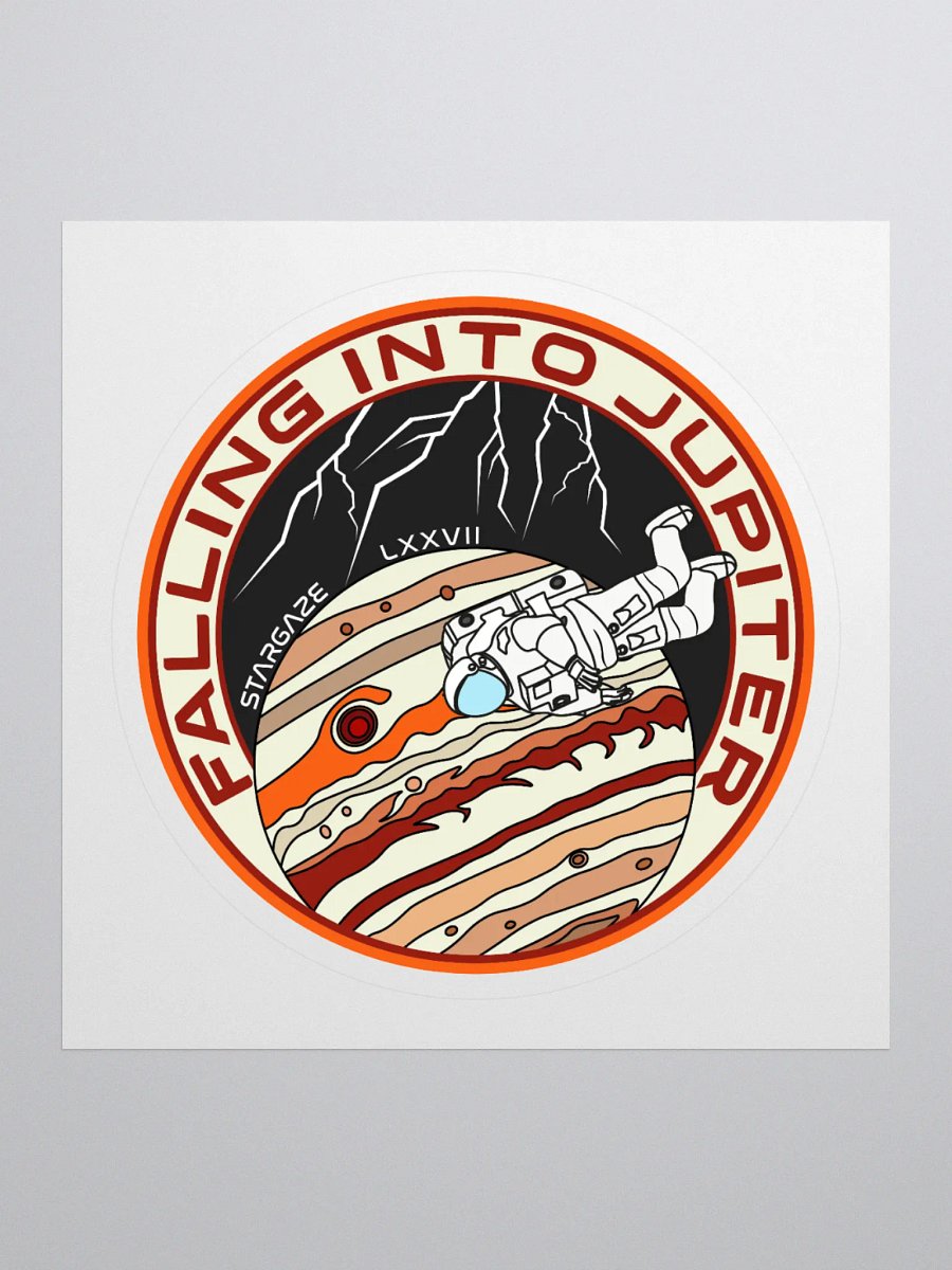 FALLING INTO JUPITER STICKER product image (1)