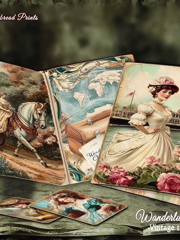 Wanderlust Chronicles Vintage Travel 3-in-1 Jumbo Collection - Digital Download product image (8)