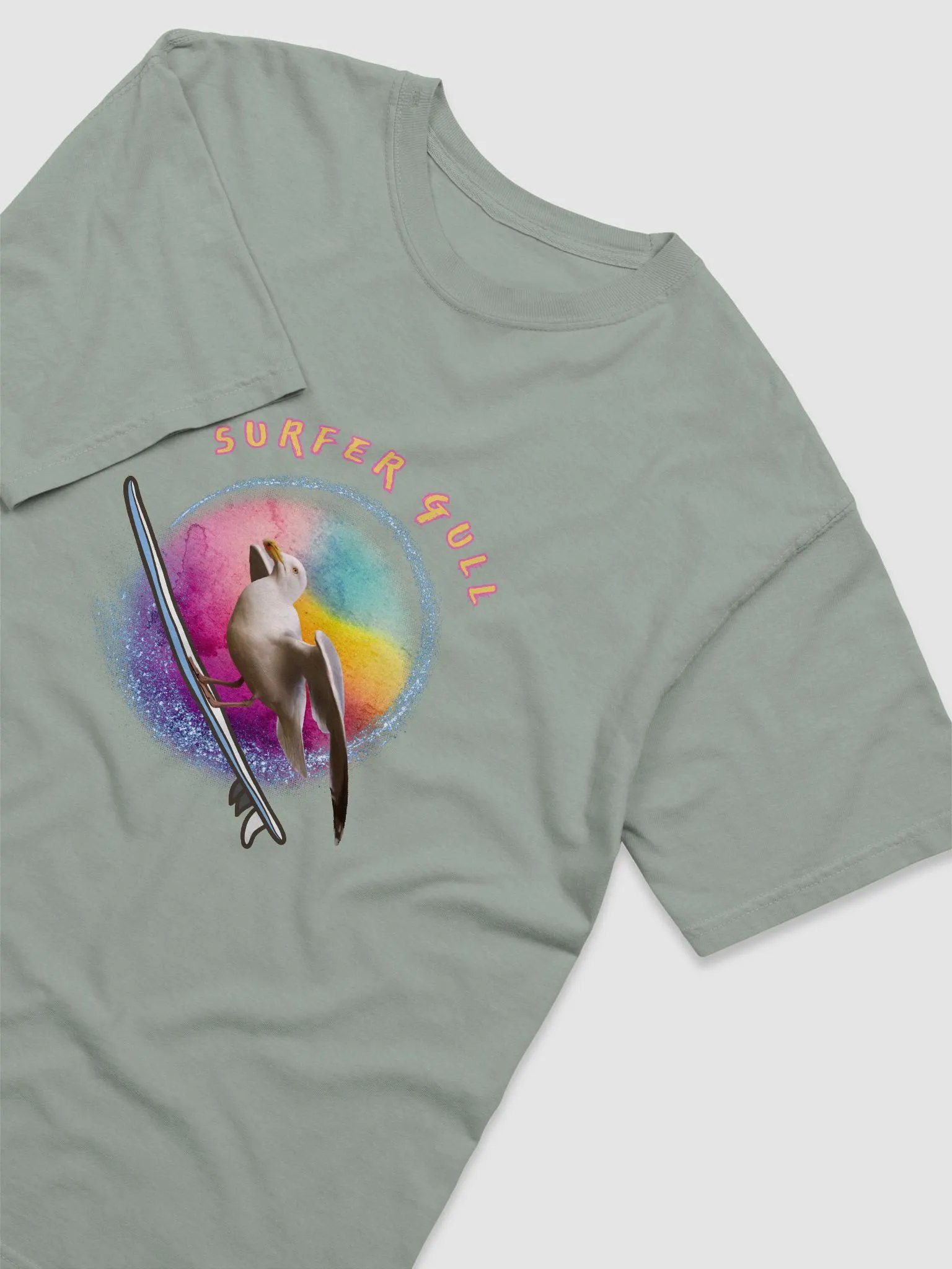 Soleil the Surfer Gull Heavyweight T-Shirt product image (34)