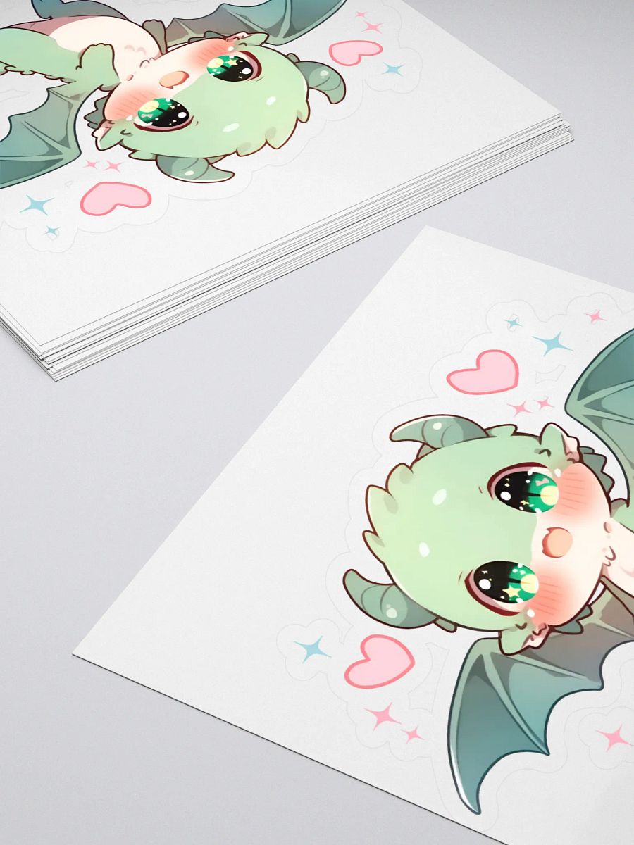 Cute Baby Dragon Sticker | Kawaii Fantasy Creature Decal | Adorable Chibi Dragon Vinyl Sticker for Laptop, Water Bottle, Planner product image (4)