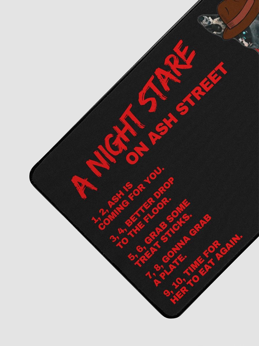 A Night Stare on Ash Street Desk Mat (Black) product image (3)