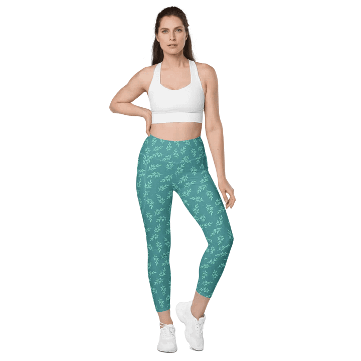 Turq All-Over Print Leggings with Pockets product image (2)