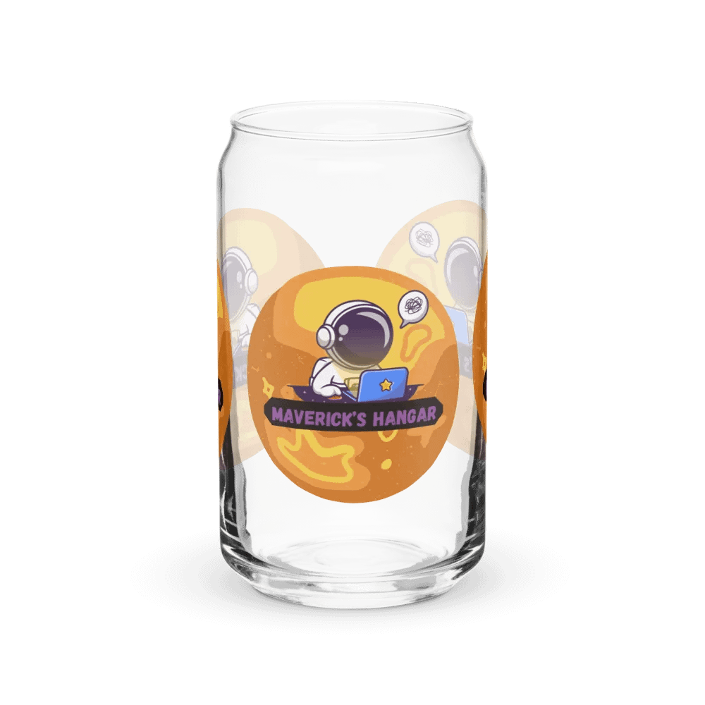 Maverick's Hangar Logo Can Shaped Glass product image (1)
