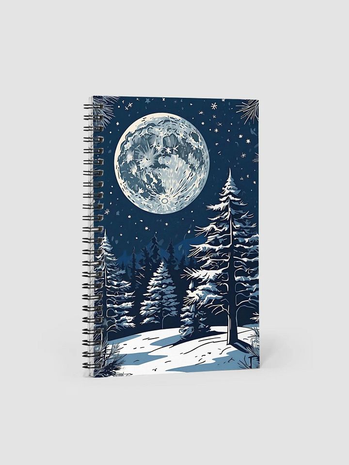 Christmas Moon Spiral Notebook product image (1)
