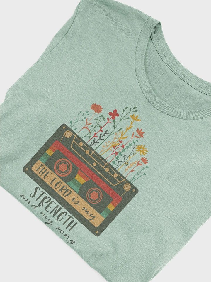 The Lord is my Strength and My Song Cassette Tee product image (37)