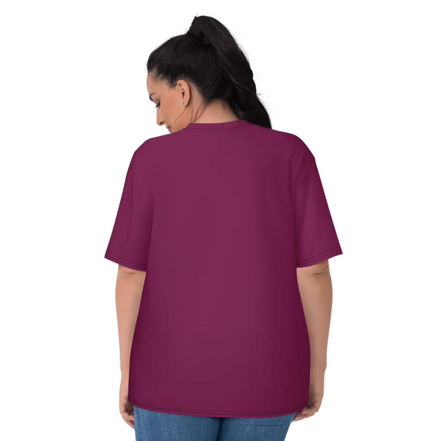 Plain Dark Burgundy Red True Summer Women's Crewneck Polyester Heavyweight Premium T-Shirt by Treasure Pie product image (7)