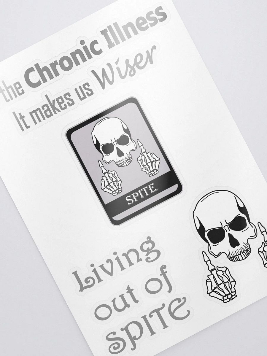 The Chronically Spiteful Sticker Sheet product image (2)