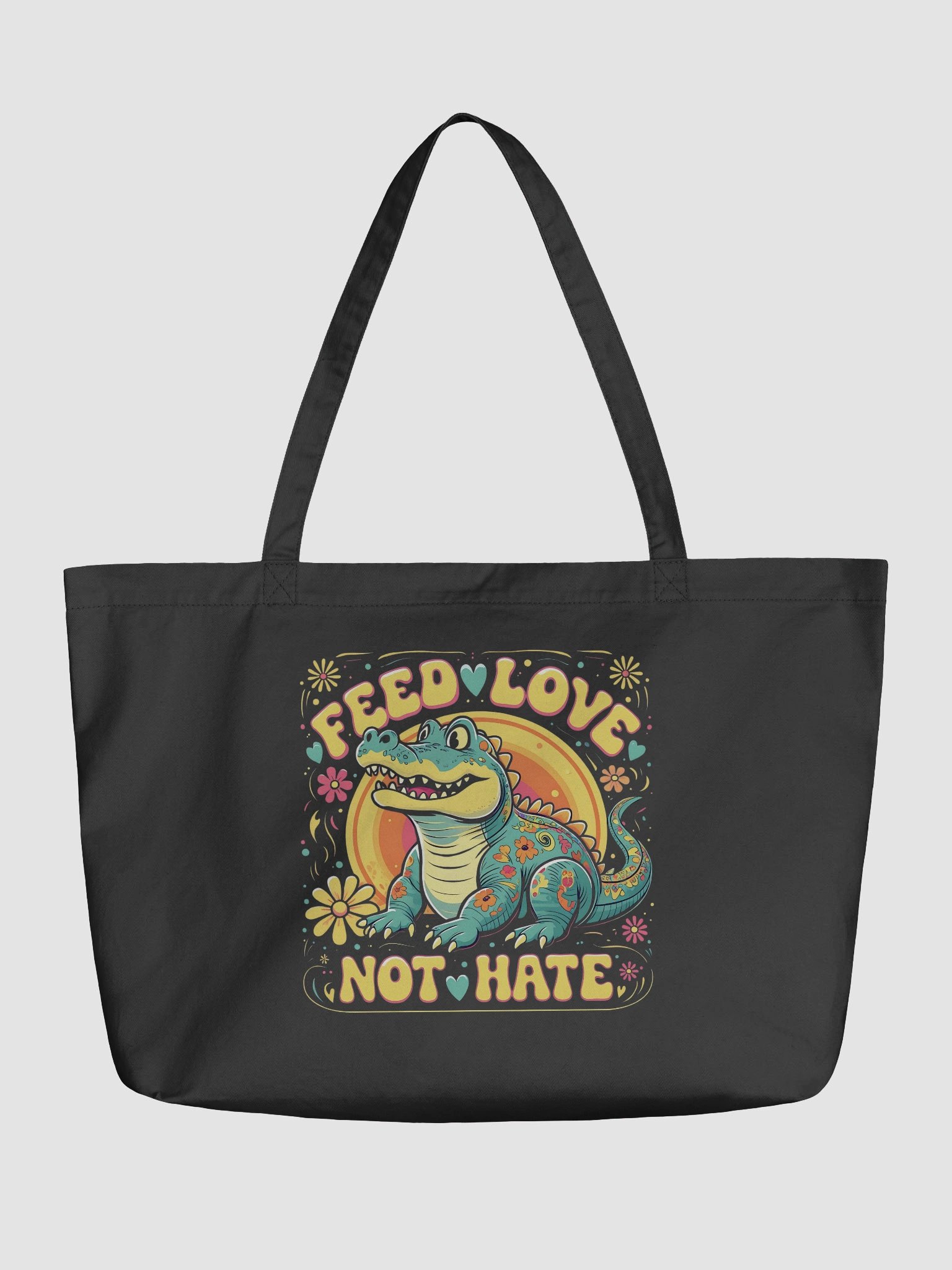 Floral Alligator Love Tote product image (1)