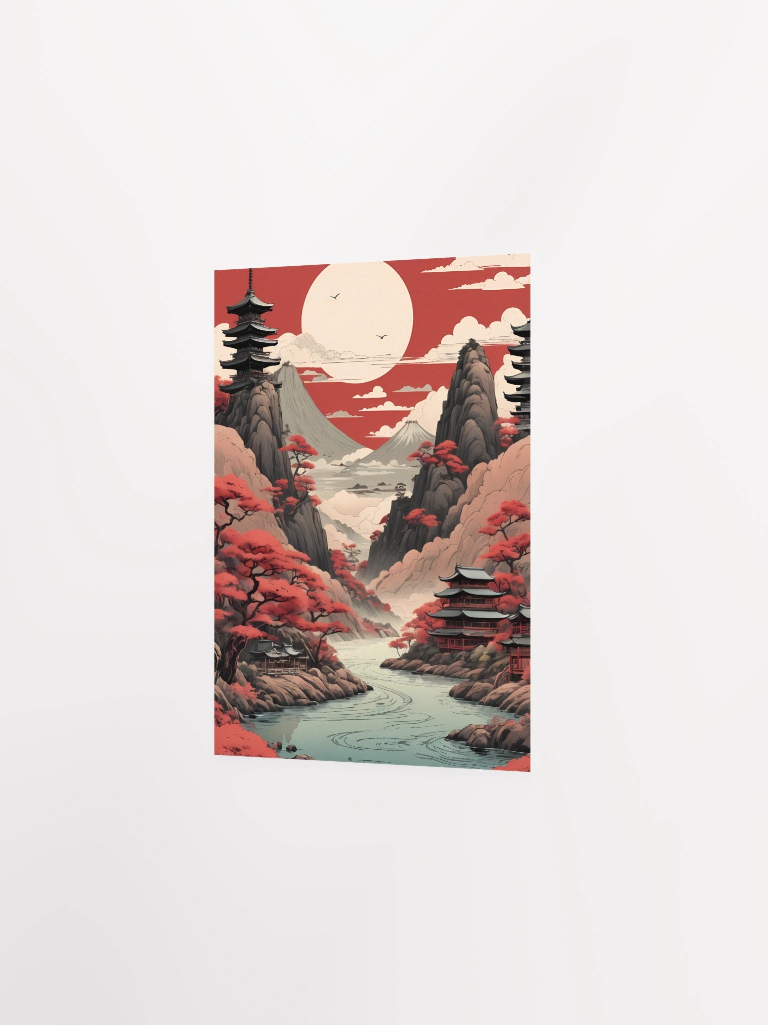 Tranquil East Asian Landscape Poster product image (4)