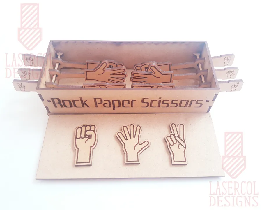 Rock Paper Scissors Game Box - Laser Cut Files product image (2)