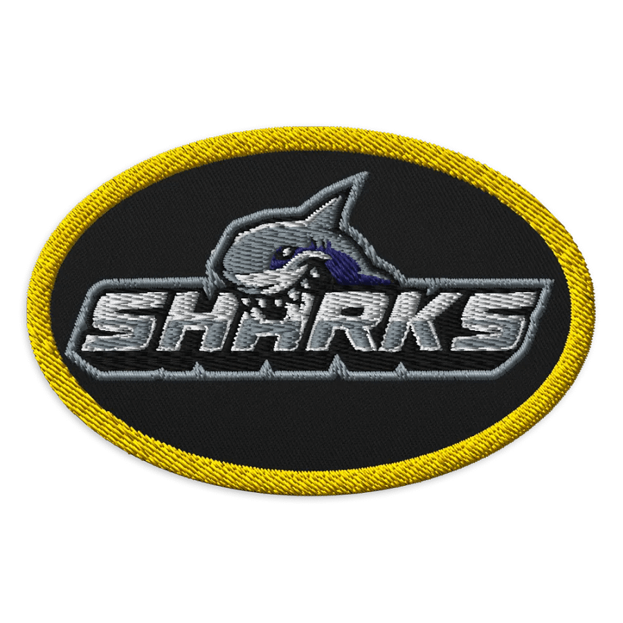 Sharks Embroidered Patch product image (1)