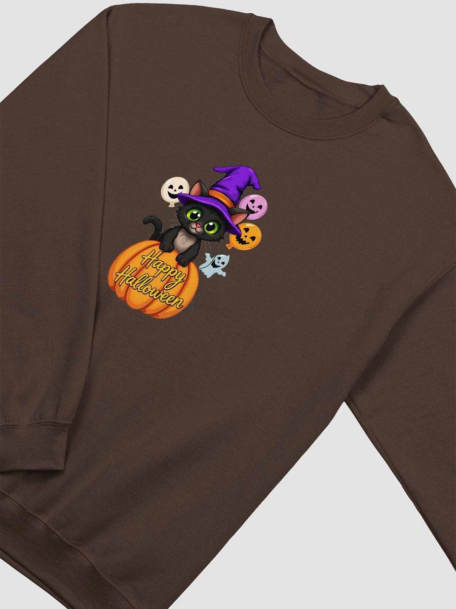 Witchy Sitting Pumpkin Cat Crewneck product image (30)