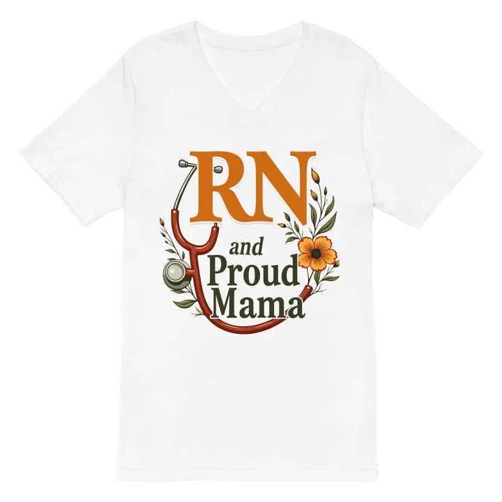 RN and Proud Mama V-Neck Tee product image (2)