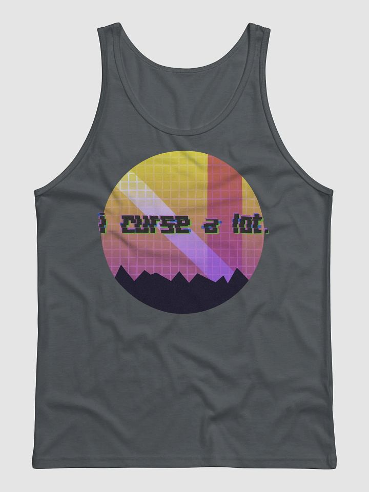 i curse a lot. Vaporwave Unisex Tank Top product image (3)