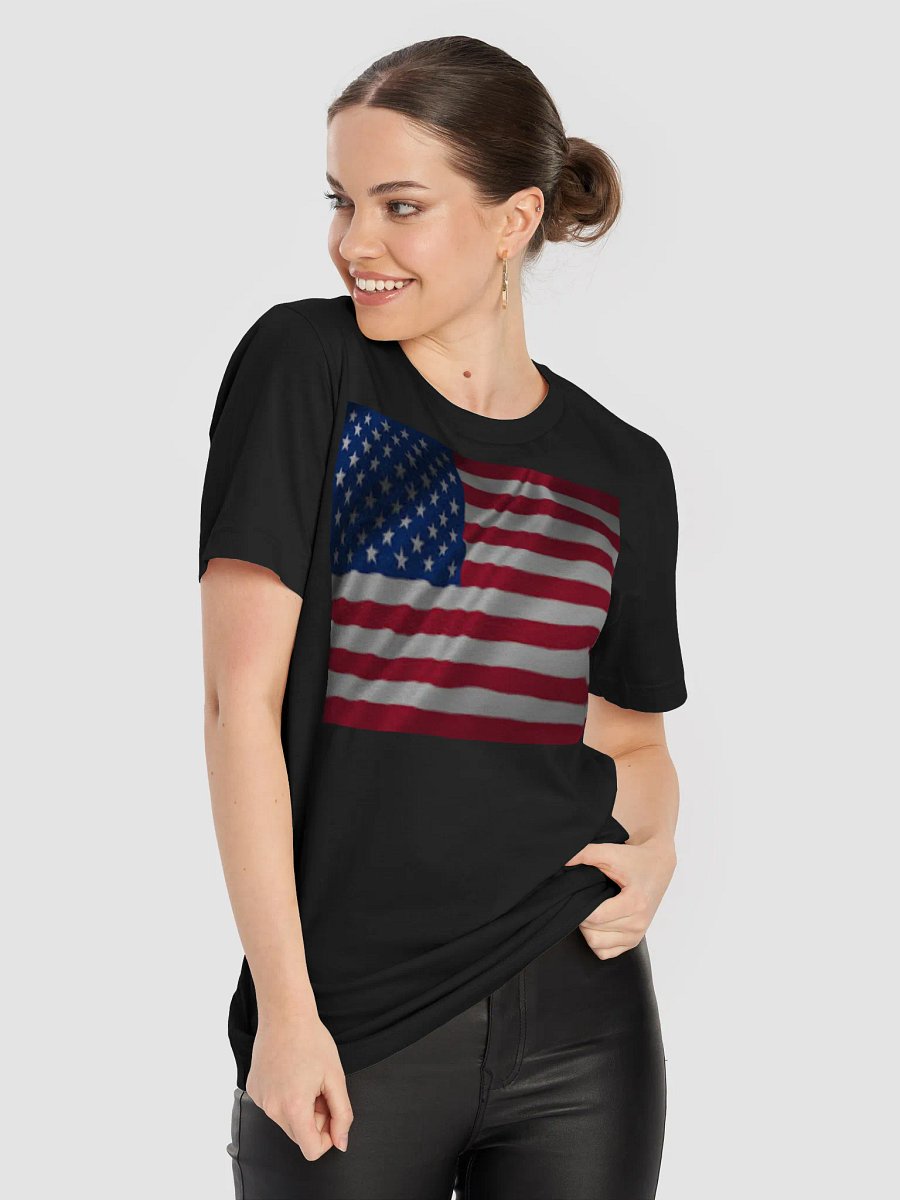 Graphic Grove Patriotic USA Flag Unisex Cotton T-Shirt product image (9)